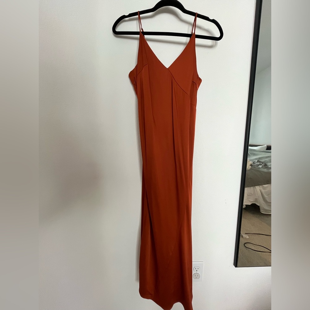 & Other Stories Rust Midi dress